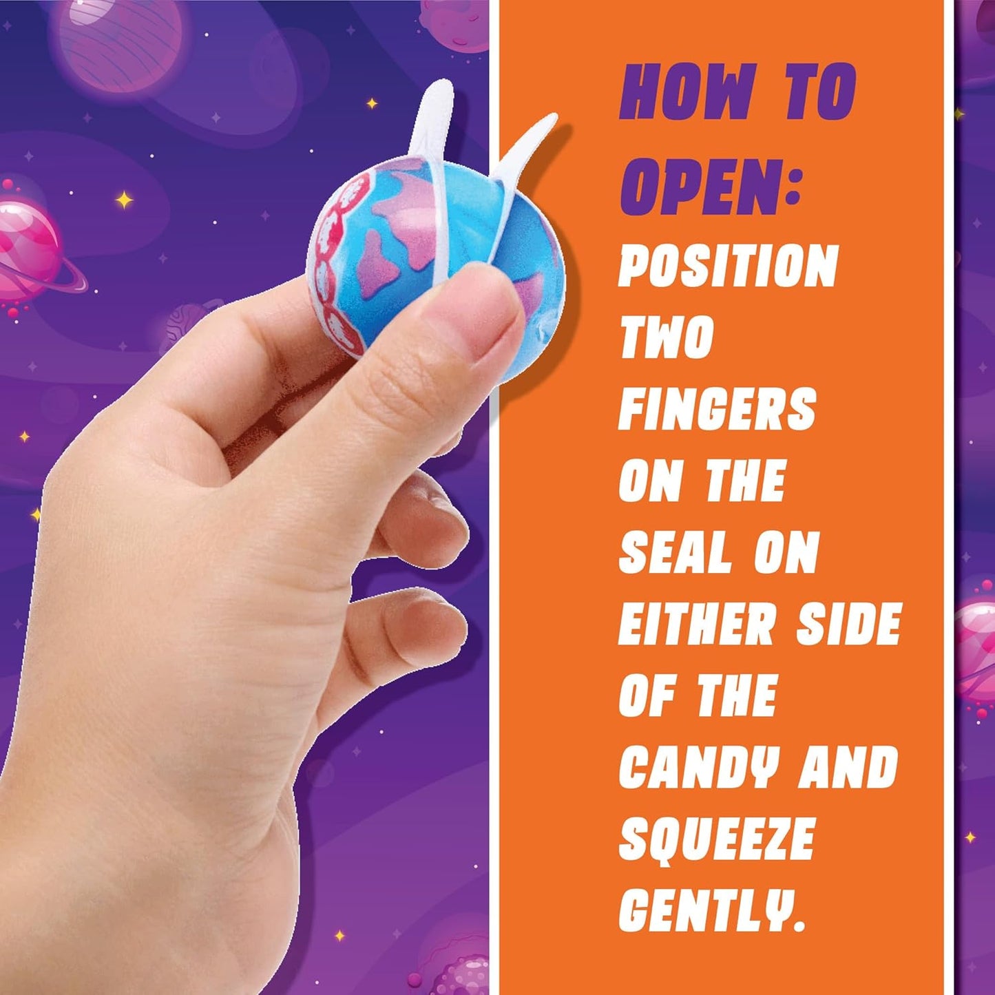4YoreElves 30 Planet Gummies, Novelty Space Candy with Jelly Filling