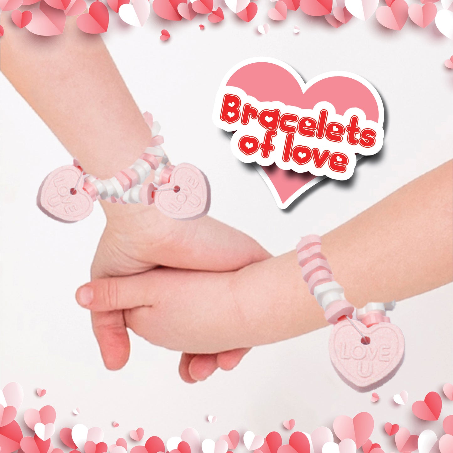 4YoreElves 50 Heart Candy Bracelets