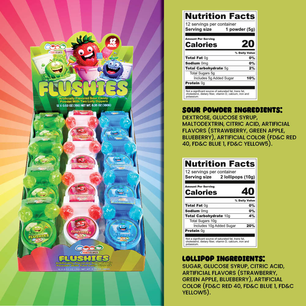 4YoreElves Toilet Candy Sour Powder Dippers