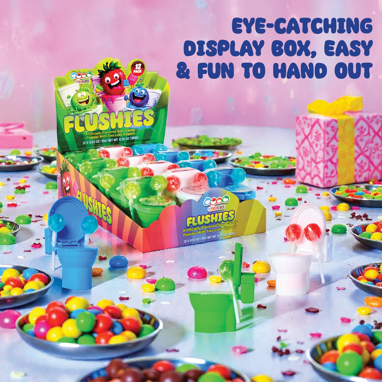 4YoreElves Toilet Candy Sour Powder Dippers