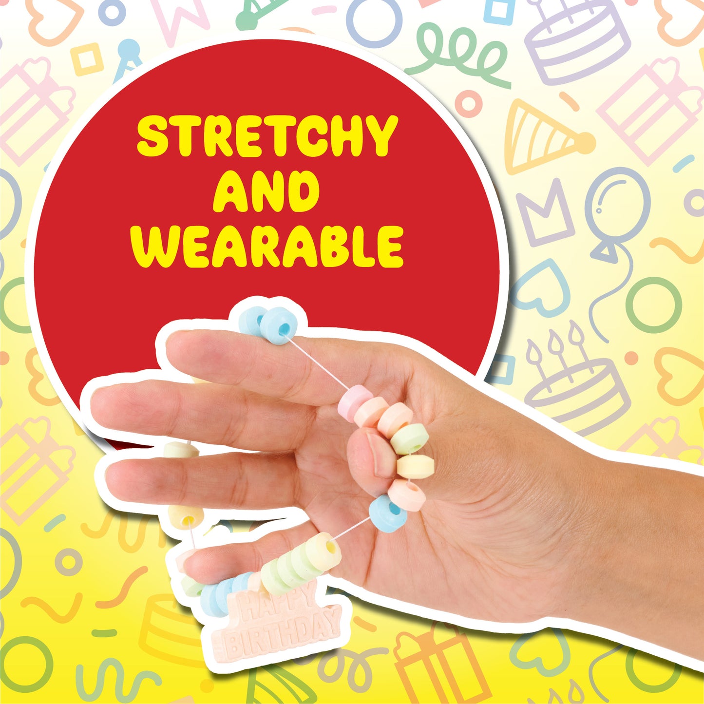 4YoreElves 36 Happy Birthday Candy Bracelets