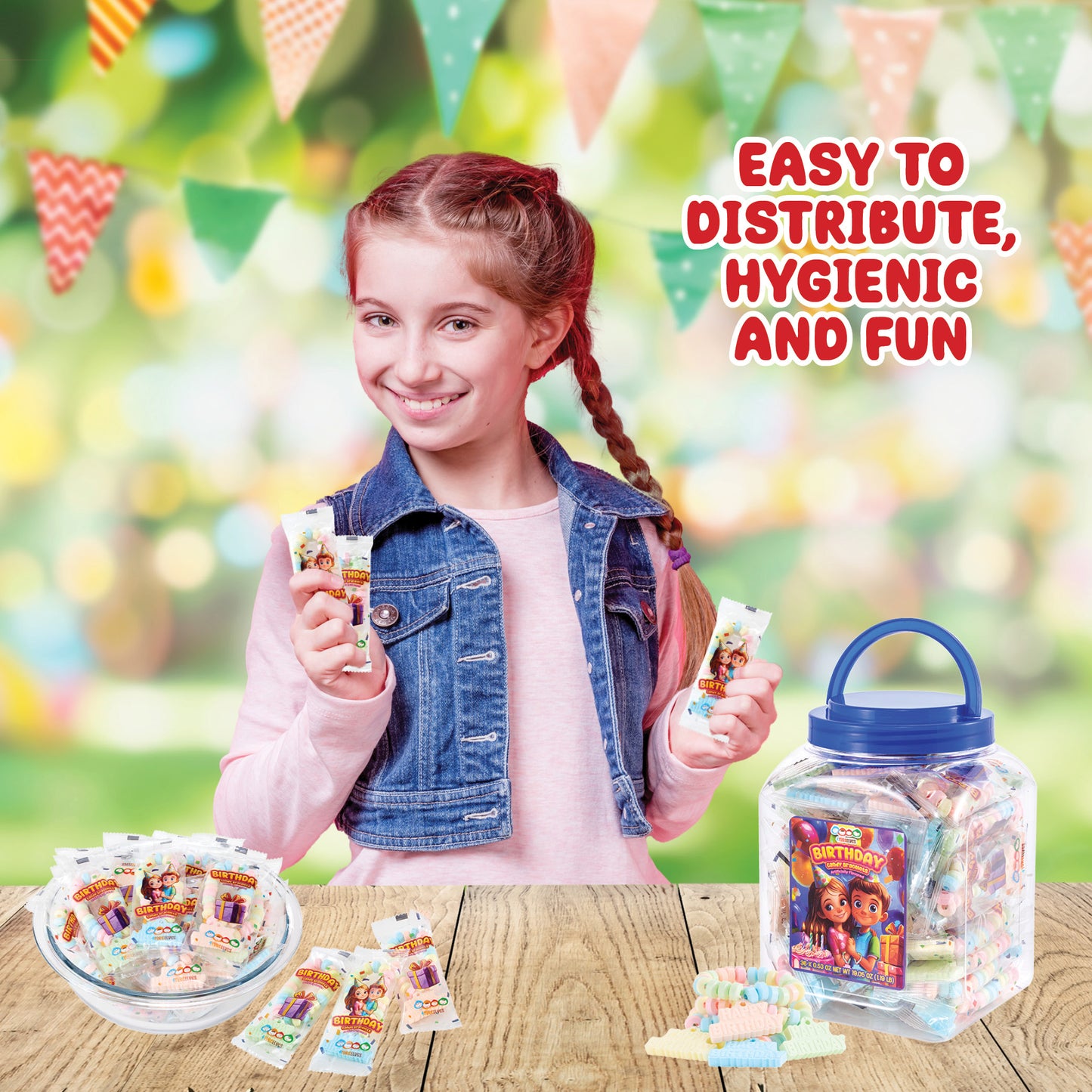 4YoreElves 36 Happy Birthday Candy Bracelets