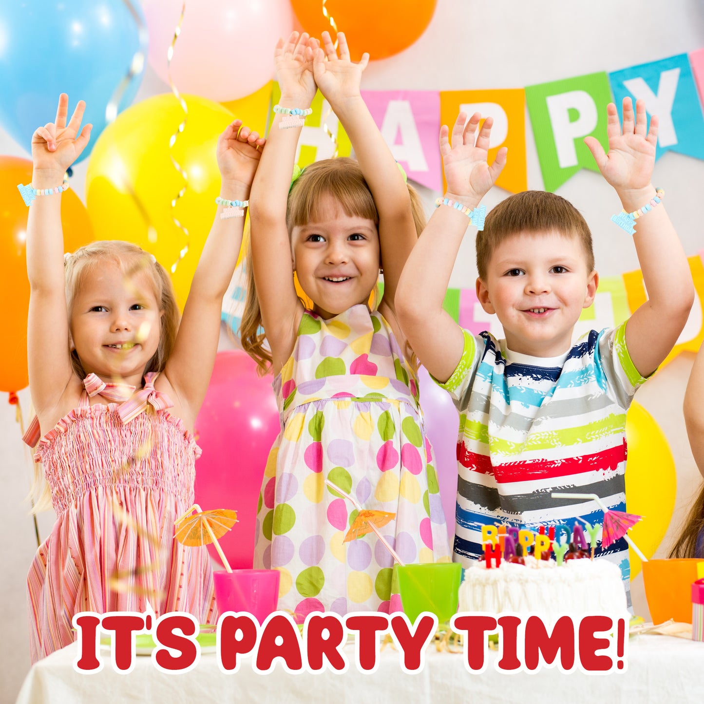 4YoreElves 36 Happy Birthday Candy Bracelets
