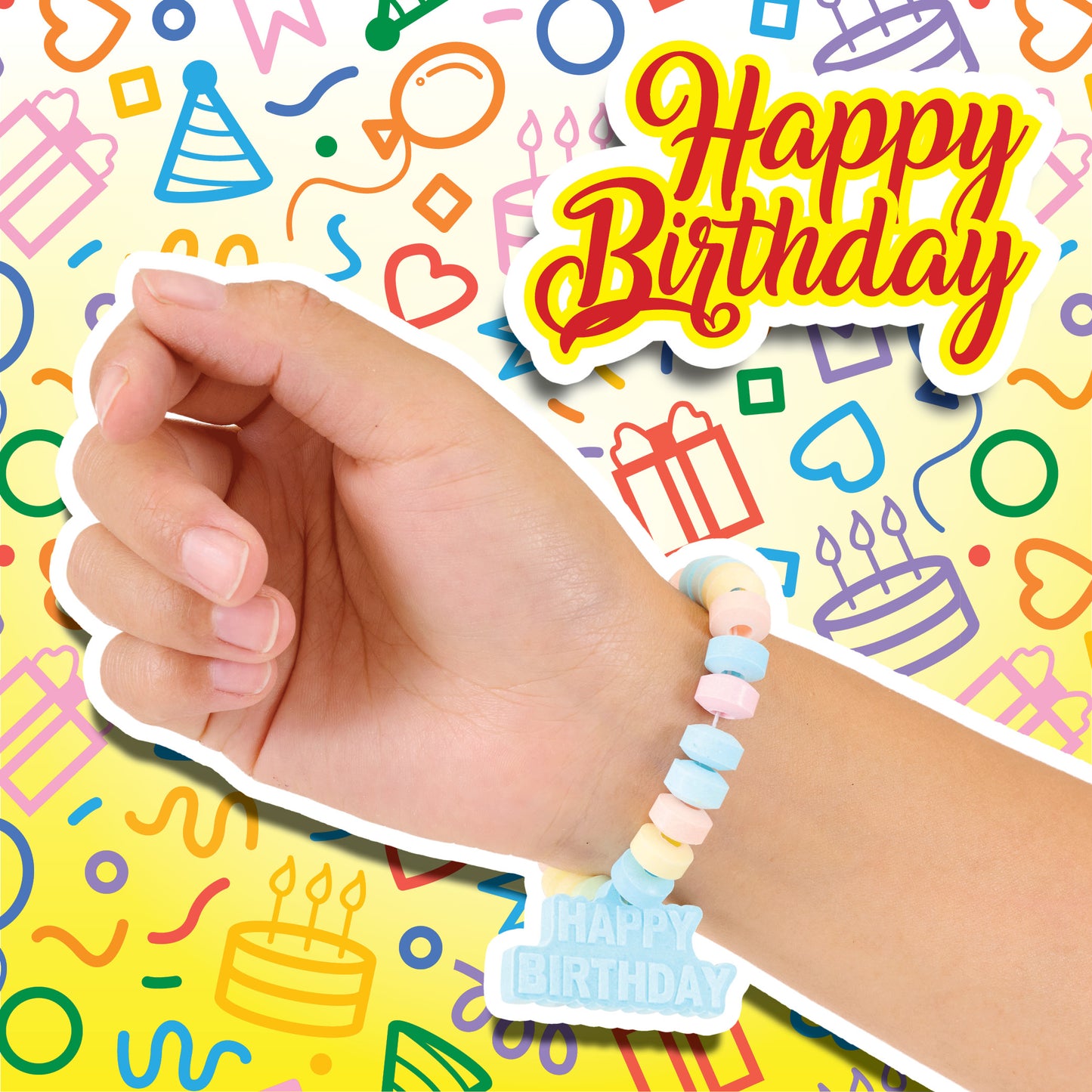4YoreElves 36 Happy Birthday Candy Bracelets