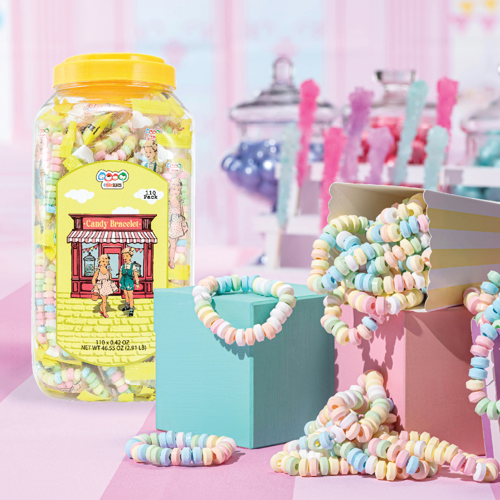 4YoreElves Individually Wrapped Candy Bracelets 110