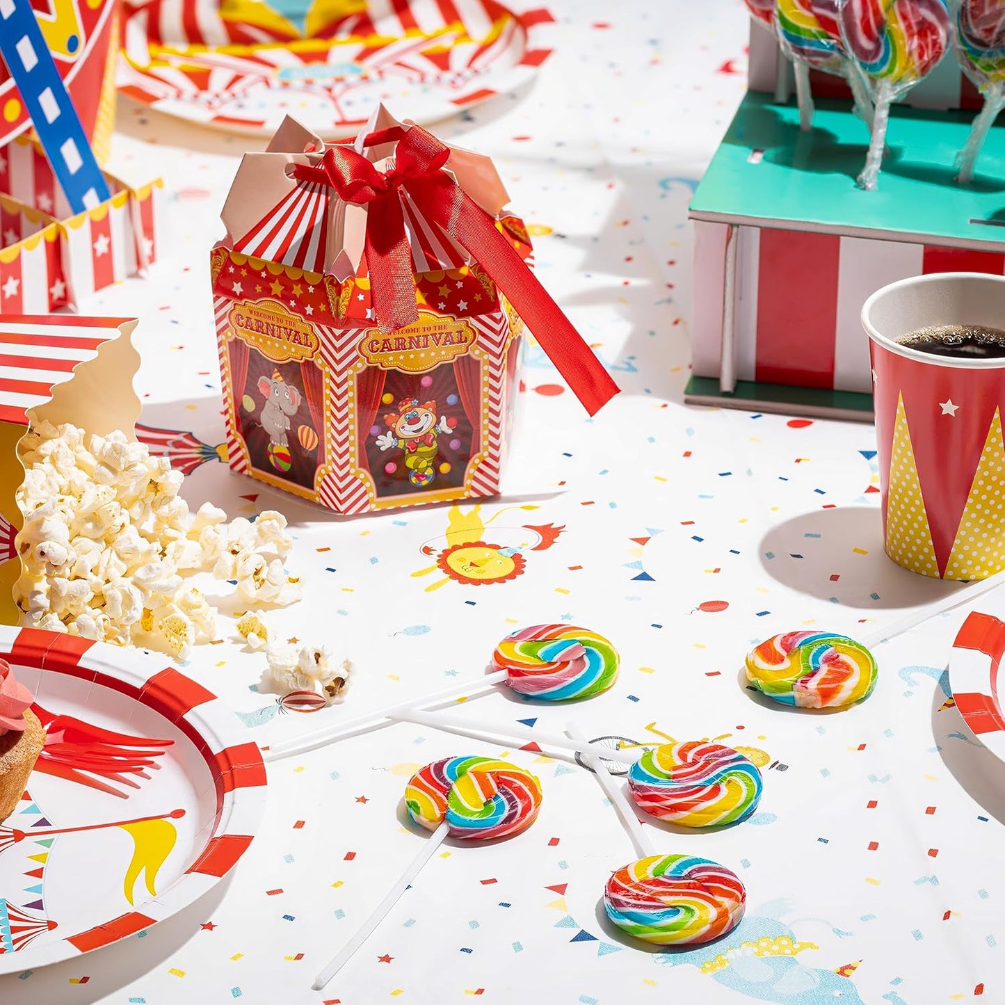 4YoreElves Circus Rainbow Lollipops 24 Pack