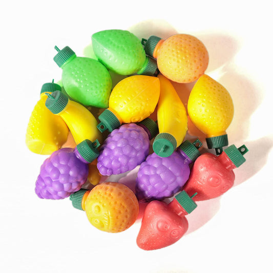 4YoreElves Plastic Fruit Filled with Powder Candy 60 pack