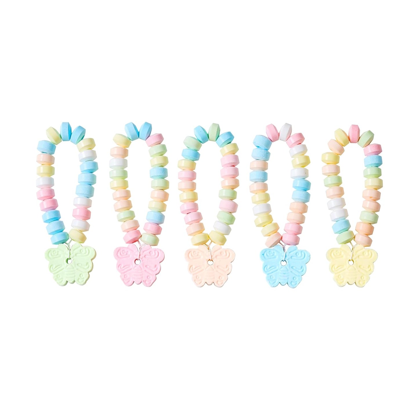 4YoreElves 50 Butterfly Candy Bracelets