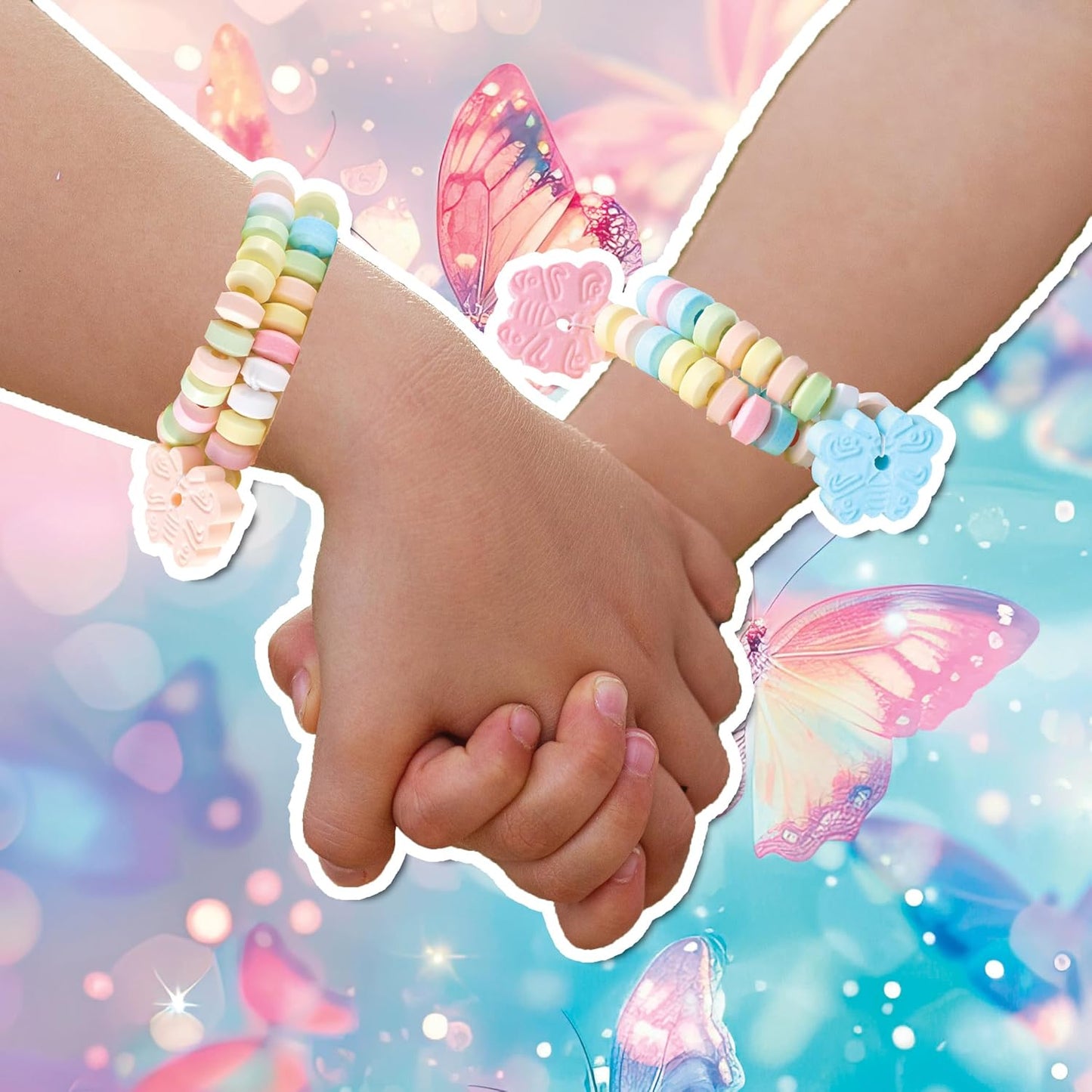 4YoreElves 50 Butterfly Candy Bracelets