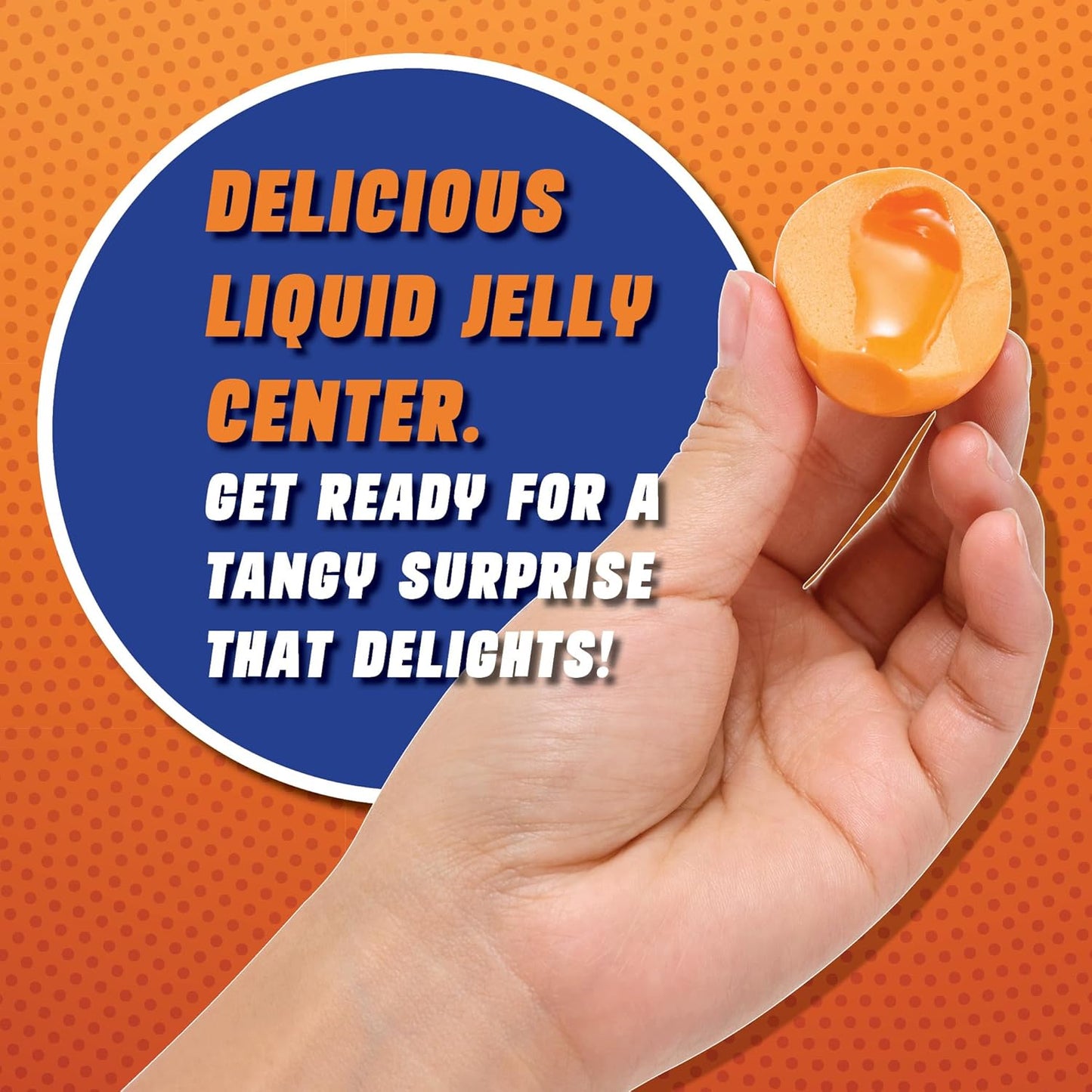 4YoreElves 30 Basketball Candy Gummy Balls with Orange Flavored Jelly Filling