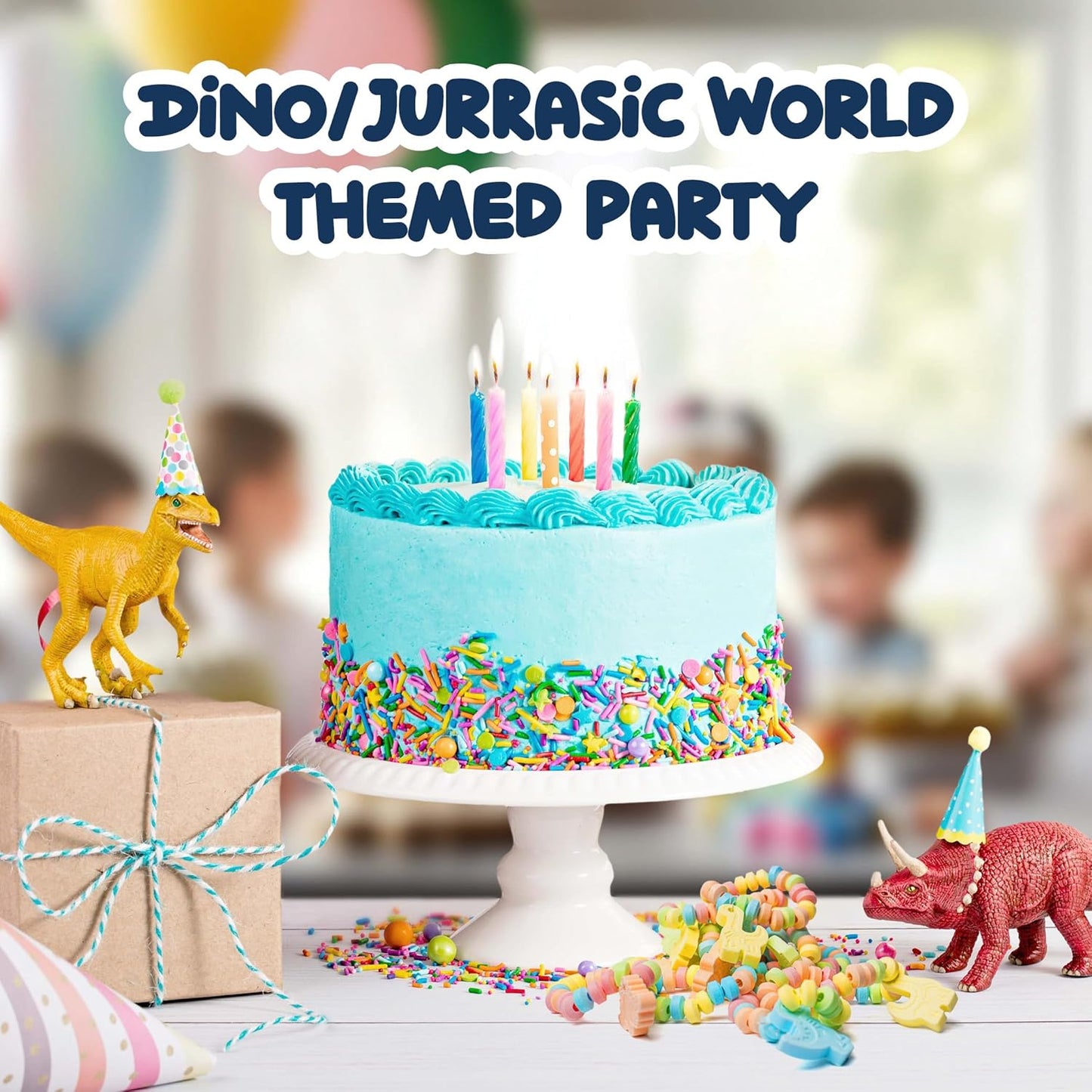 4YoreElves 50 Dinosaur Candy Bracelets with Dinosaur Pendants