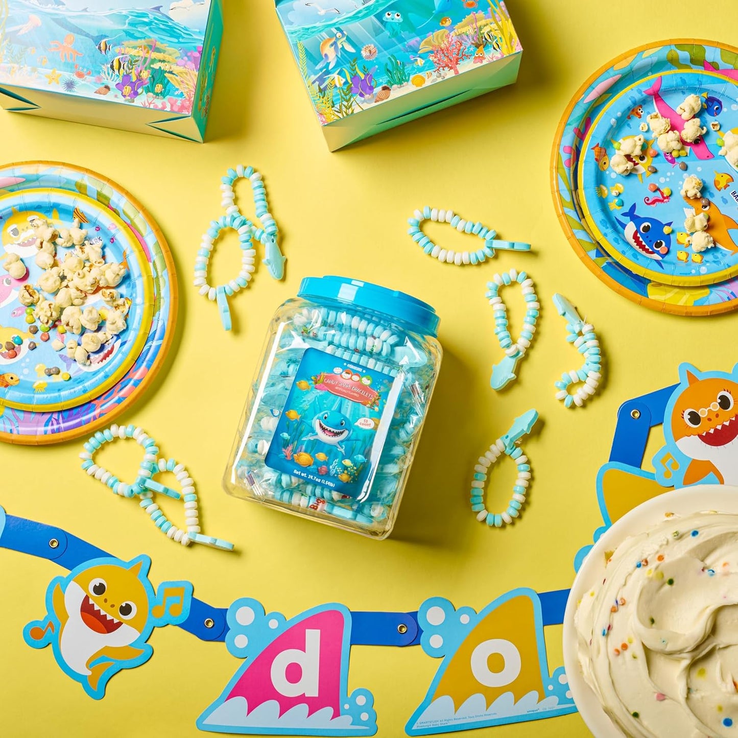 4YoreElves 50 Shark Candy  Bracelets