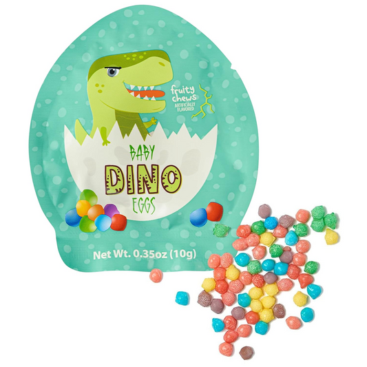 4YoreElves Baby Dino Eggs Fruity Chews 24 pack