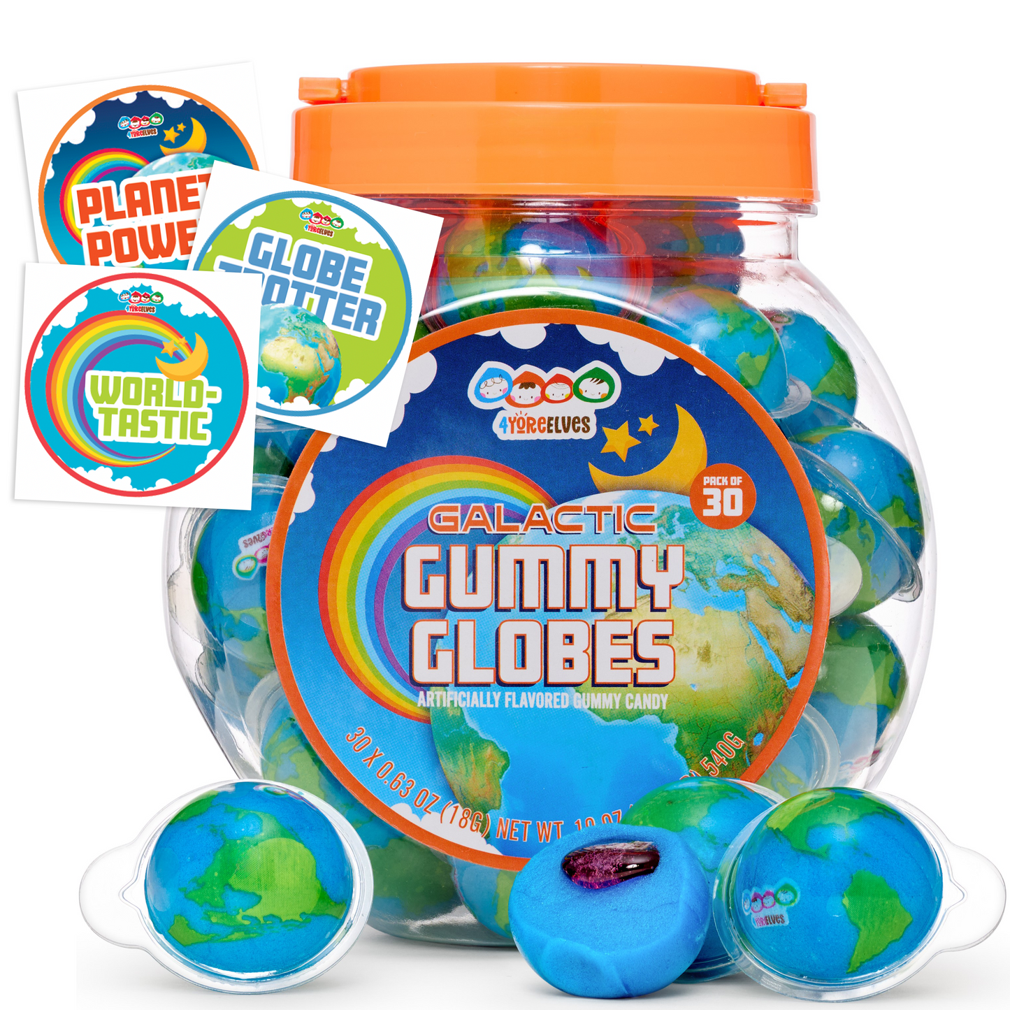 30 Cool Planet Gummies, Trending Earth Gummy Candy
