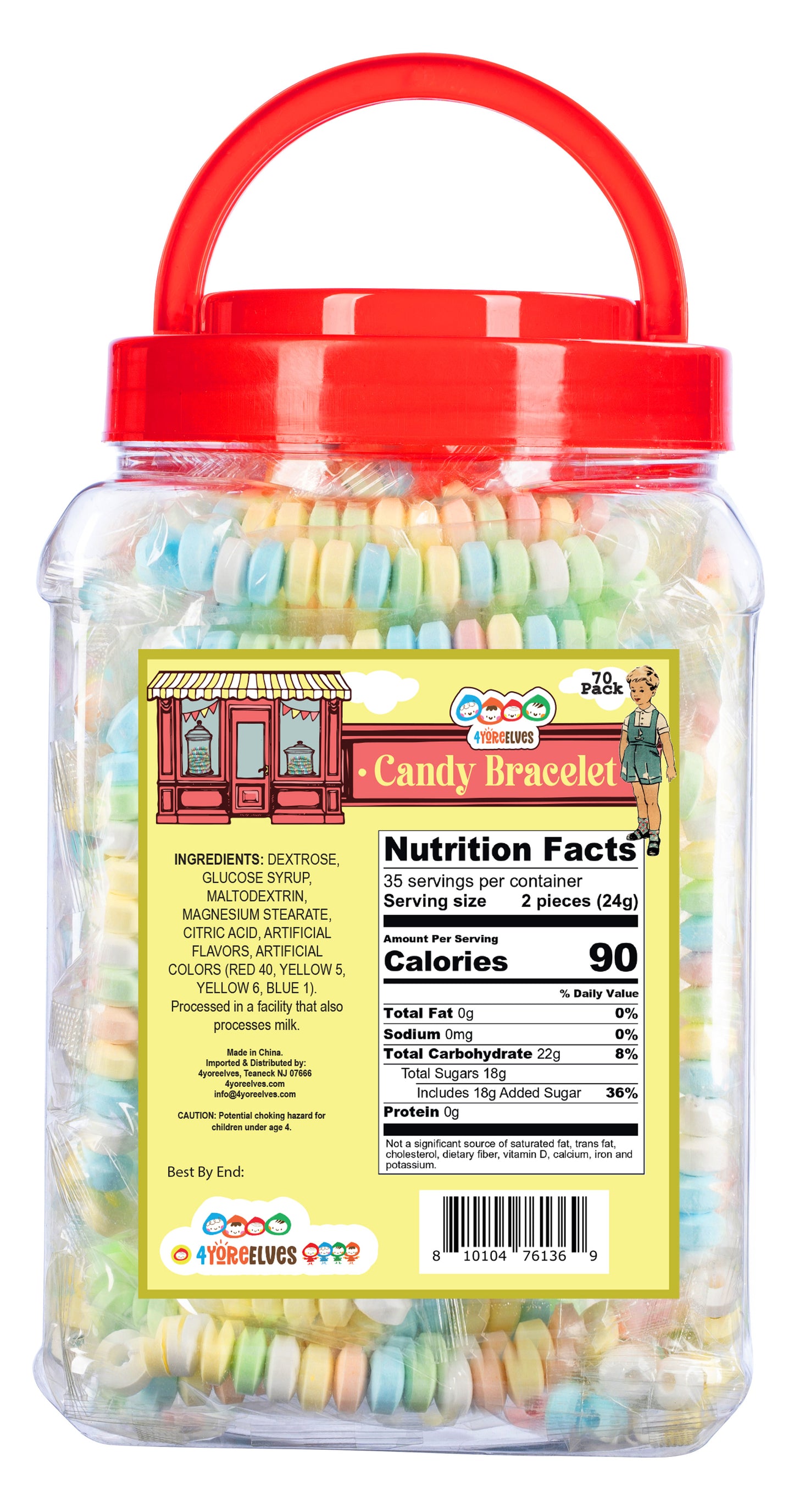 4YoreElves Bracelet Candy Tub