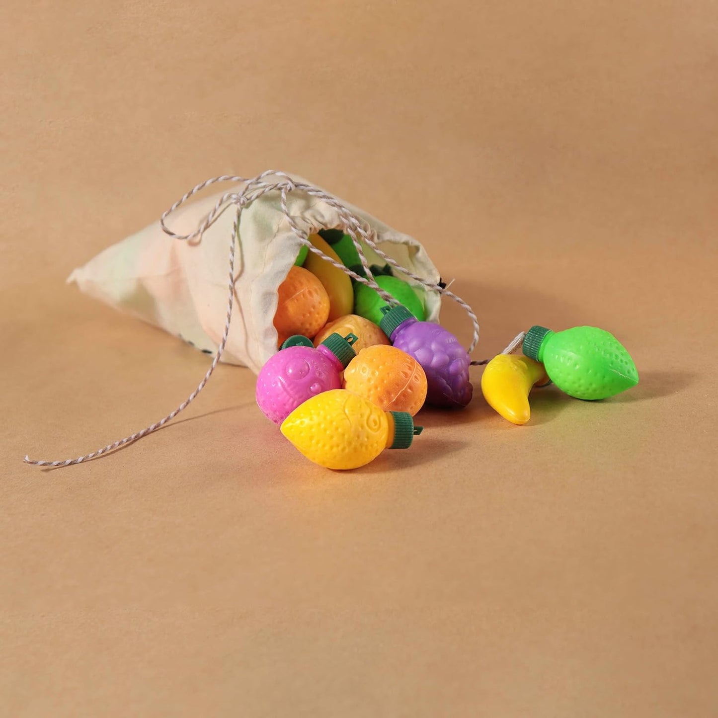 Plastic Fruit Filled with Powder Candy